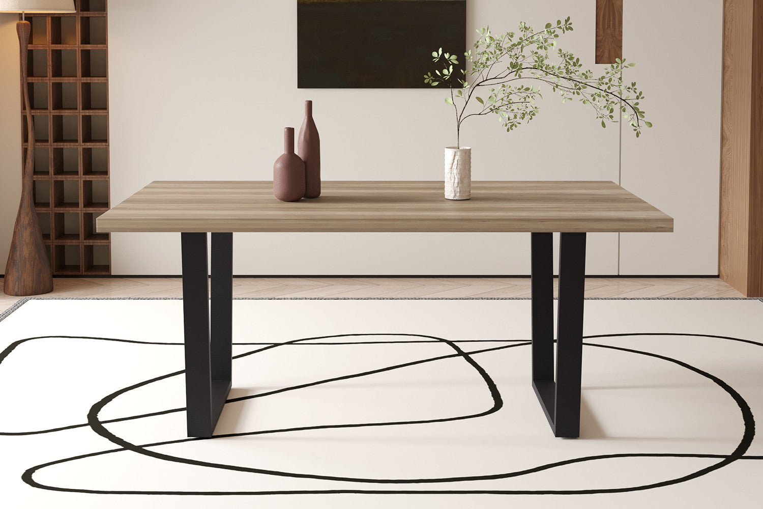 SALE - Tafel 'Armin' 180 cm Decor Mango - afbeelding 2