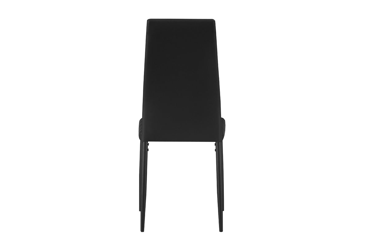 Set van 4 stoelen Cato/Kenzo PU Zwart – breedte 41 cm, diepte 48 cm en hoogte 96 cm – aanzicht 5