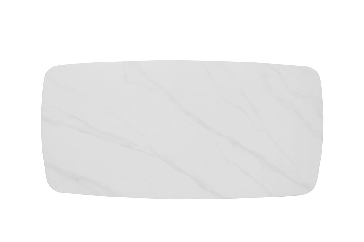 Tafel Apollo 180 cm Deens Ovaal Steen Wit – breedte 180 cm, diepte 90 cm en hoogte 76 cm – aanzicht 6
