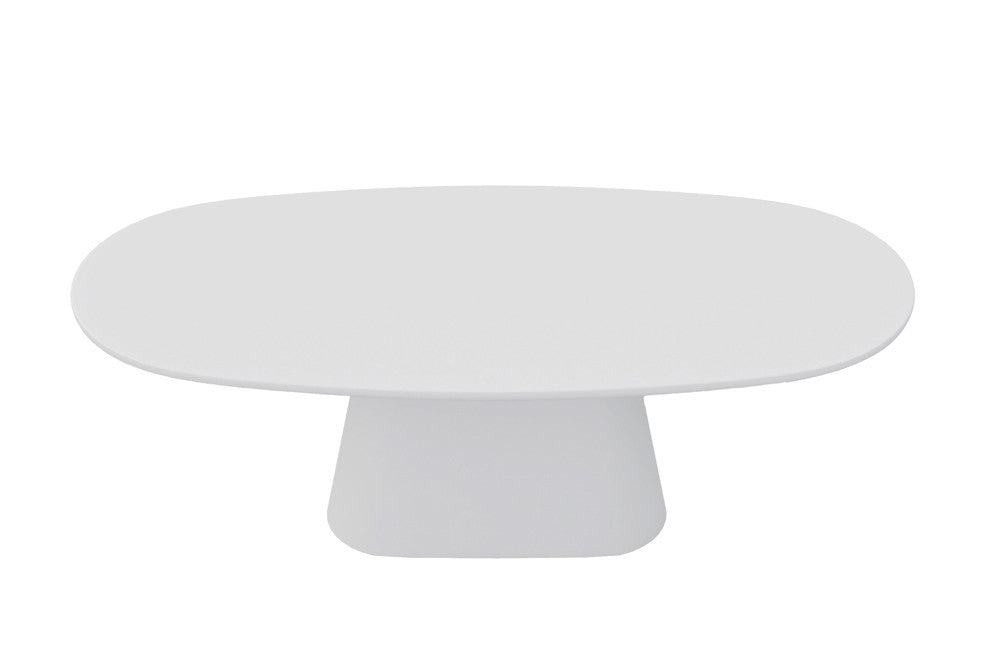 Tafel Tavira 220 cm Ovaal Cement Ecru – breedte 220 cm, diepte 100 cm en hoogte 76 cm – aanzicht 4