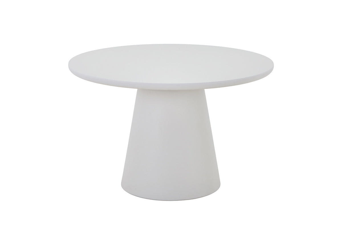 Tafel Tavira 120 cm Rond Cement Ecru – diameter 120 cm en hoogte 77 cm – aanzicht 4