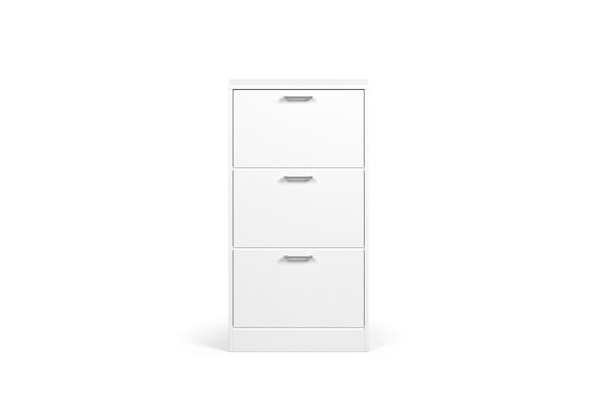 Schoenenkast Carini 3 laden Wit – breedte 63 cm, diepte 23 cm en hoogte 120 cm – aanzicht 6