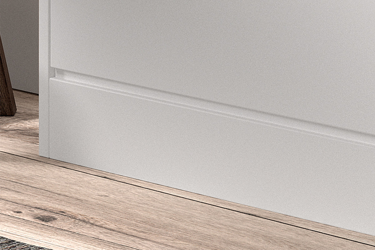Schoenenkast Carini 4 laden Wit – breedte 63 cm, diepte 23 cm en hoogte 155 cm – aanzicht 4