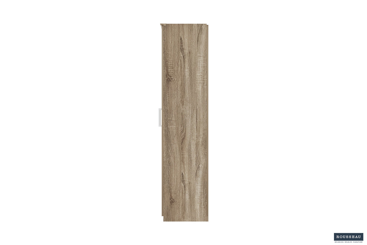 Schoenenkast Mike 2 deuren Sonoma – breedte 80 cm, diepte 37 cm en hoogte 183 cm – aanzicht 4