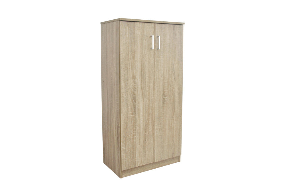 Schoenenkast Maurice 2 deuren Decor Sonoma – breedte 60 cm, diepte 37 cm en hoogte 122 cm – aanzicht 4