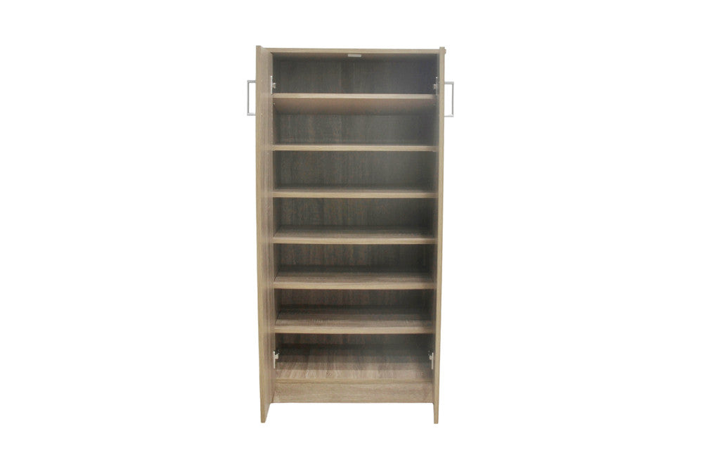 Schoenenkast Maurice 2 deuren Decor Sonoma – breedte 60 cm, diepte 37 cm en hoogte 122 cm – aanzicht 5