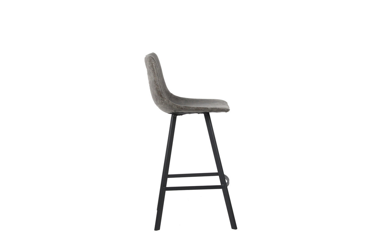 Counterstoel Ozan PU Grijs – breedte 45 cm, diepte 49 cm en hoogte 98 cm – aanzicht 6