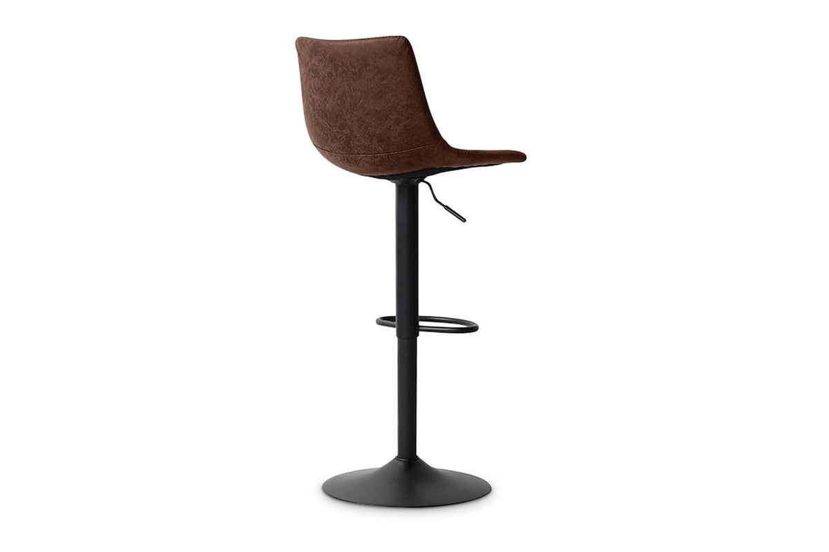Barstoel Trevi PU Bruin – breedte 41 cm, diepte 47 cm en hoogte 88-109 cm – aanzicht 5
