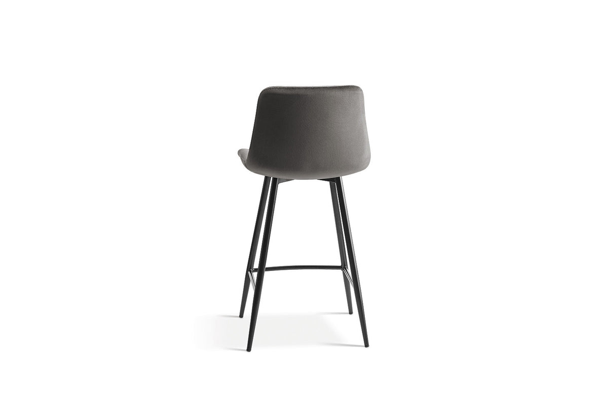 Counterstoel Juta Fluweel Taupe – breedte 46 cm, diepte 36 cm en hoogte 95 cm – aanzicht 5