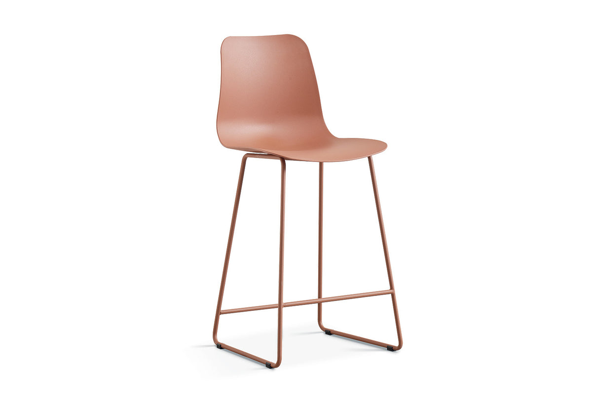 Counterstoel Marie PP Terracotta – breedte 51 cm, diepte 44 cm en hoogte 100.5 cm – aanzicht 3