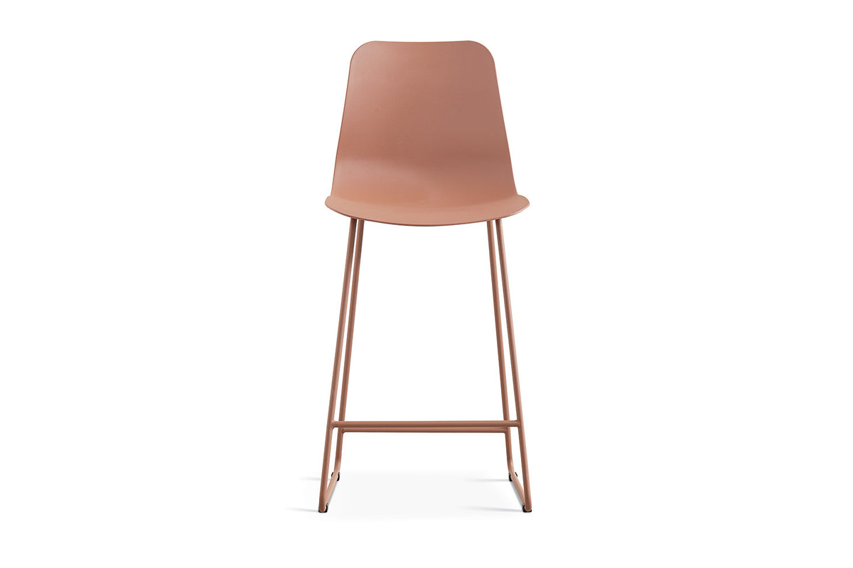 Counterstoel Marie PP Terracotta – breedte 51 cm, diepte 44 cm en hoogte 100.5 cm – aanzicht 4