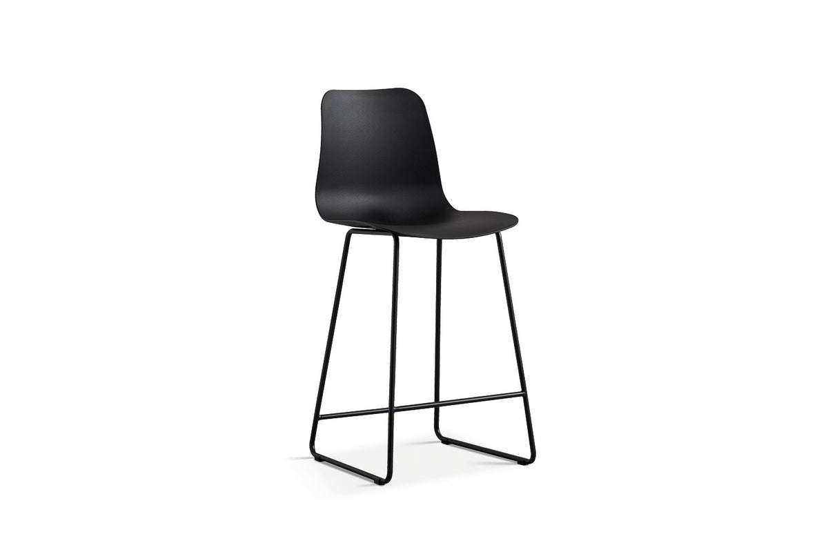 Counterstoel Marie PP Zwart – breedte 51 cm, diepte 44 cm en hoogte 100.5 cm – aanzicht 3