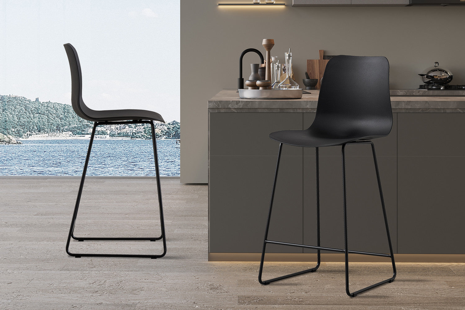 Counterstoel 'Marie' PP Zwart – Rousseau 5550-2