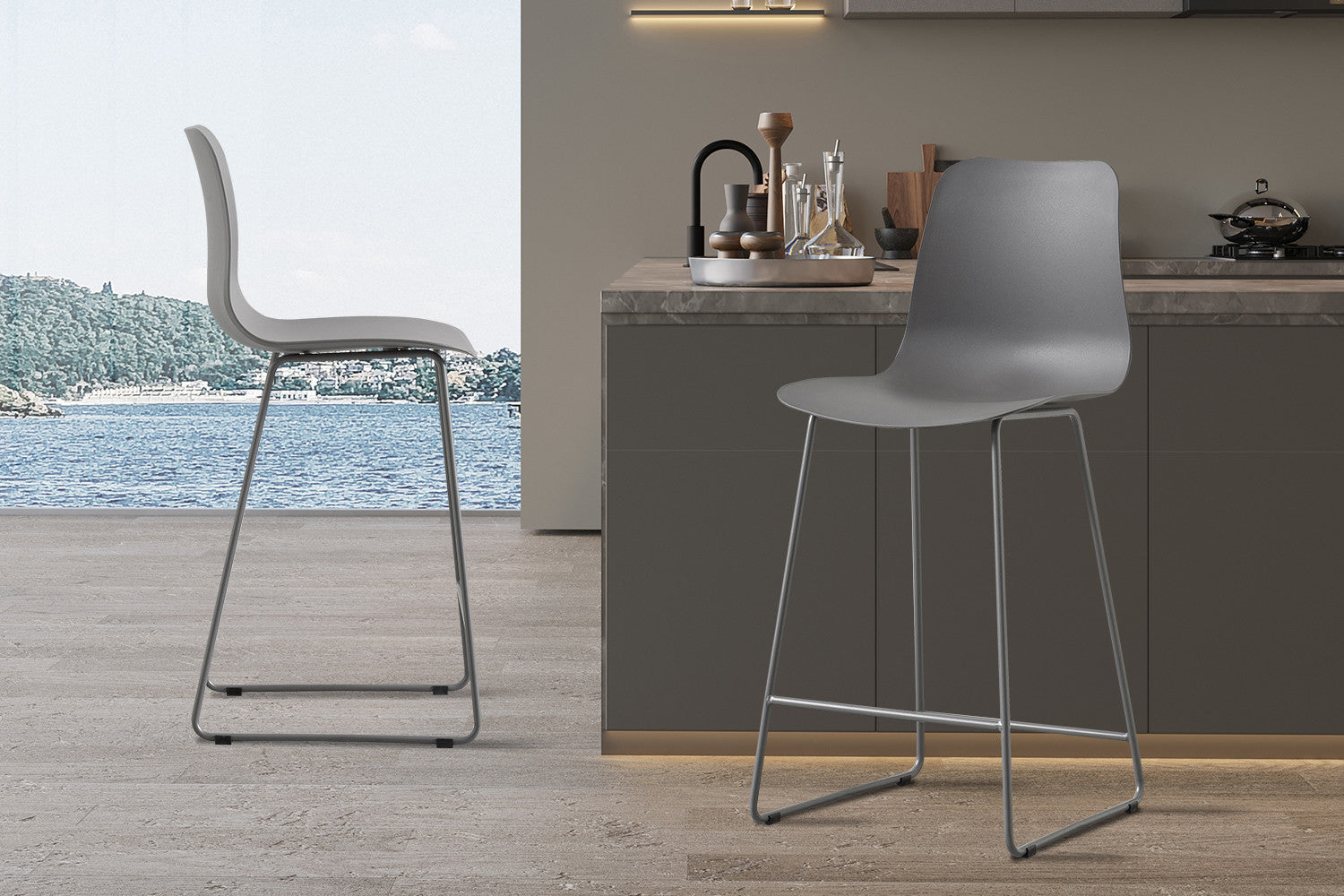 Counterstoel 'Marie' PP Grijs – Rousseau 5550-3