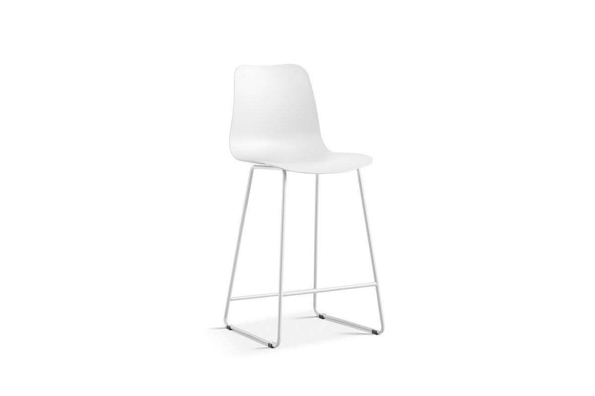 Counterstoel Marie PP Wit – breedte 51 cm, diepte 44 cm en hoogte 100.5 cm – aanzicht 3