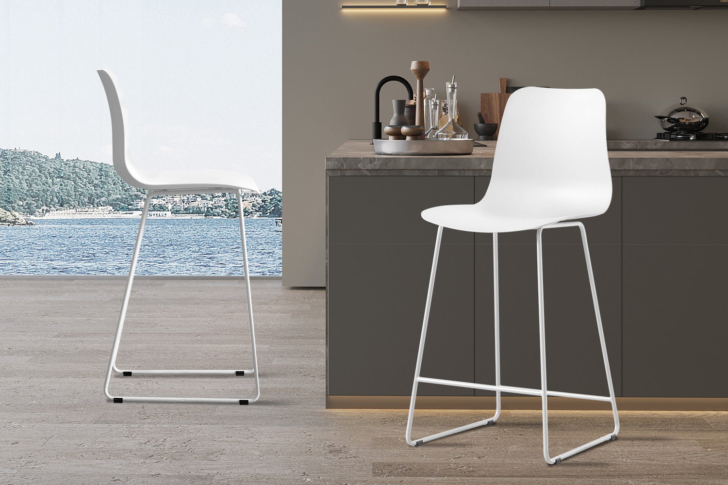 Counterstoel 'Marie' PP Wit – Rousseau 5550-4
