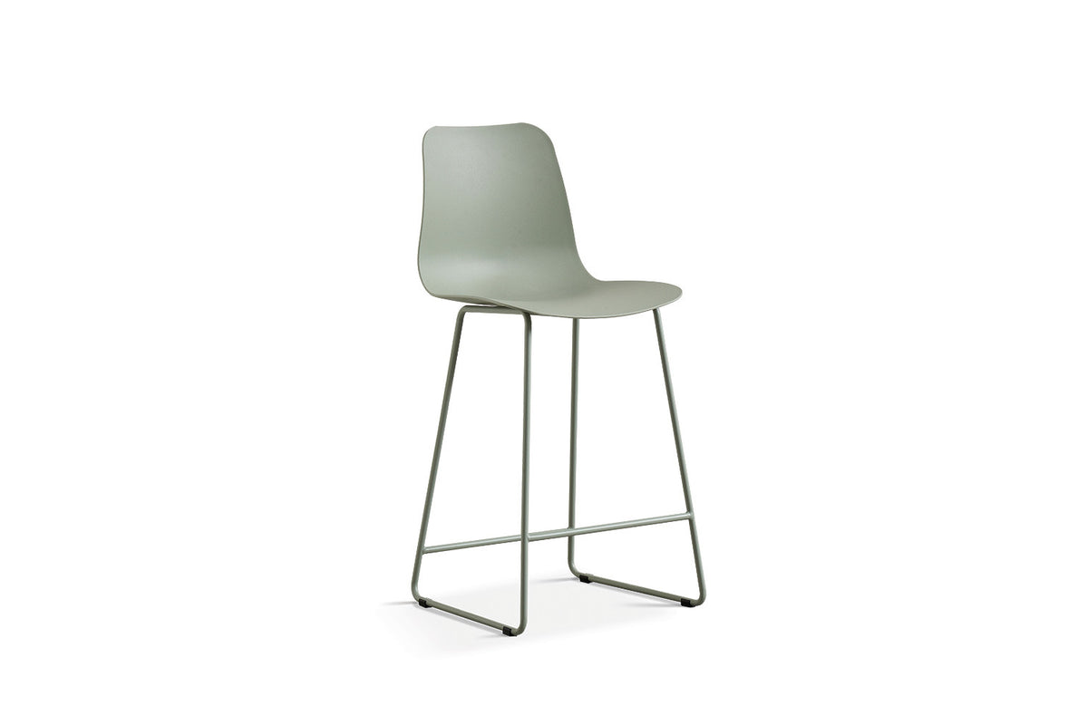 Counterstoel Marie PP Grijs-groen – breedte 51 cm, diepte 44 cm en hoogte 100.5 cm – aanzicht 3