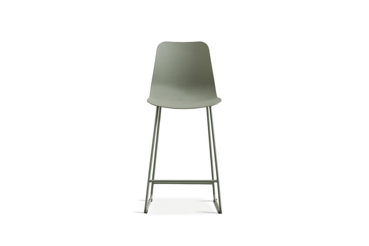 Counterstoel Marie PP Grijs-groen – breedte 51 cm, diepte 44 cm en hoogte 100.5 cm – aanzicht 4