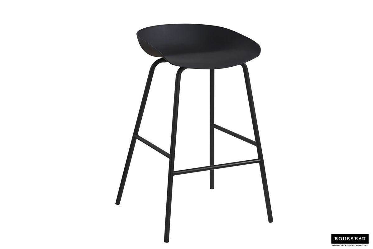 Counterstoel Anna PP Zwart – breedte 42.5 cm, diepte 46 cm en hoogte 75 cm – aanzicht 2