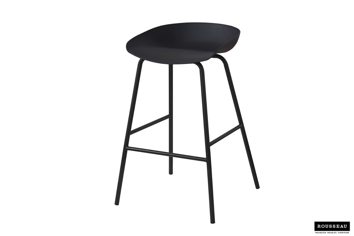 Counterstoel Anna PP Zwart – breedte 42.5 cm, diepte 46 cm en hoogte 75 cm – aanzicht 4