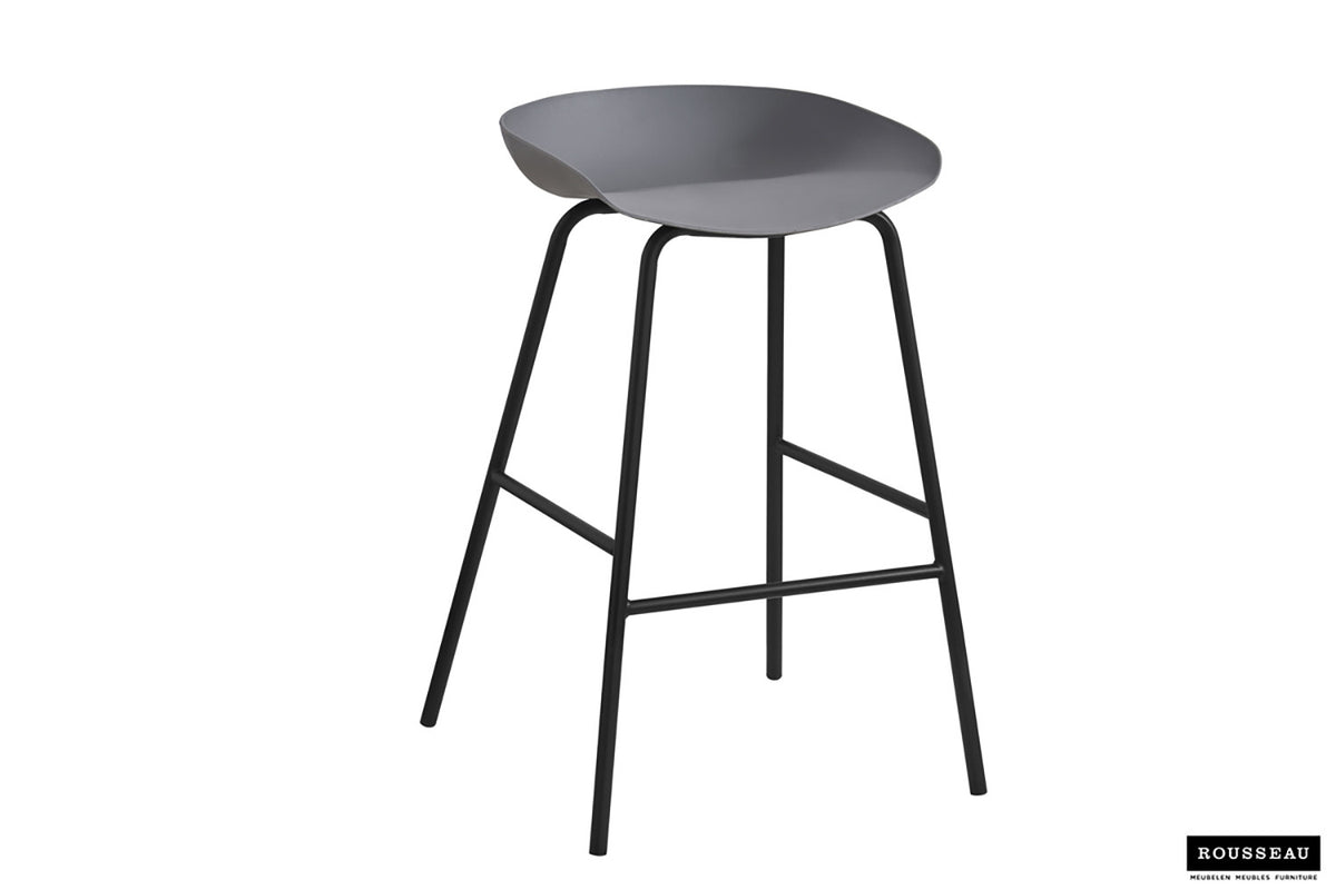 Counterstoel Anna PP Grijs – breedte 42.5 cm, diepte 46 cm en hoogte 75 cm – aanzicht 2