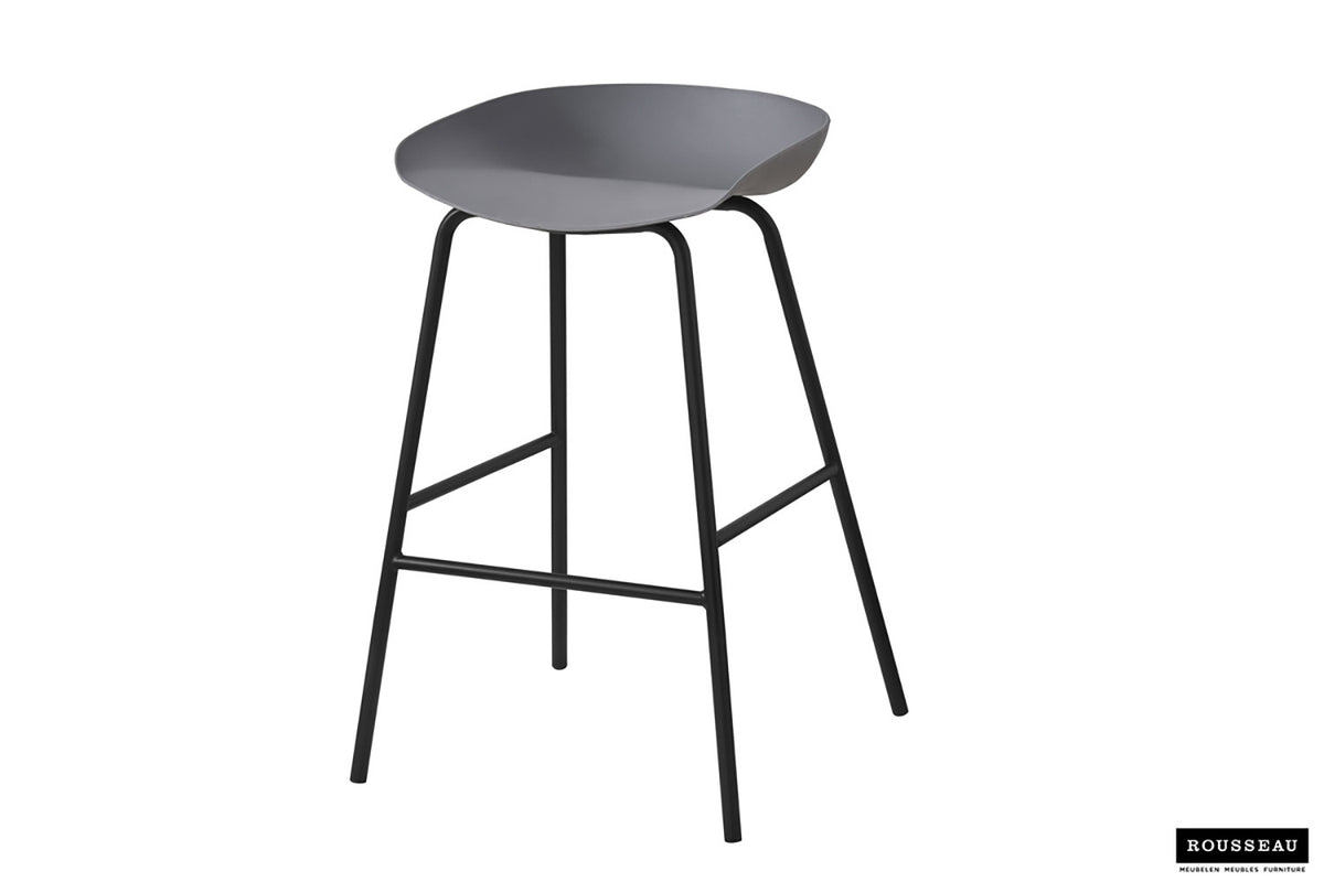 Counterstoel Anna PP Grijs – breedte 42.5 cm, diepte 46 cm en hoogte 75 cm – aanzicht 4