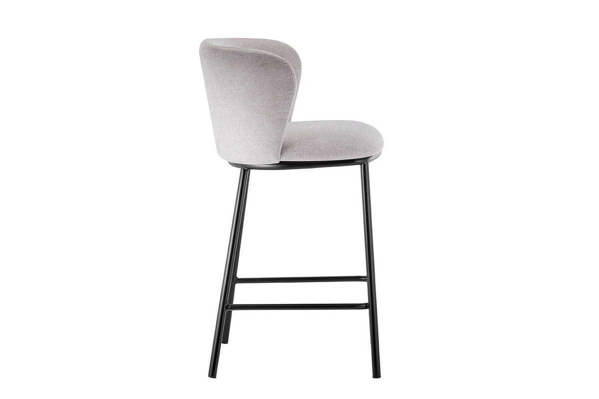 Counterstoel Arthur Stof Beige – breedte 53 cm, diepte 50.5 cm en hoogte 88.5 cm – aanzicht 5