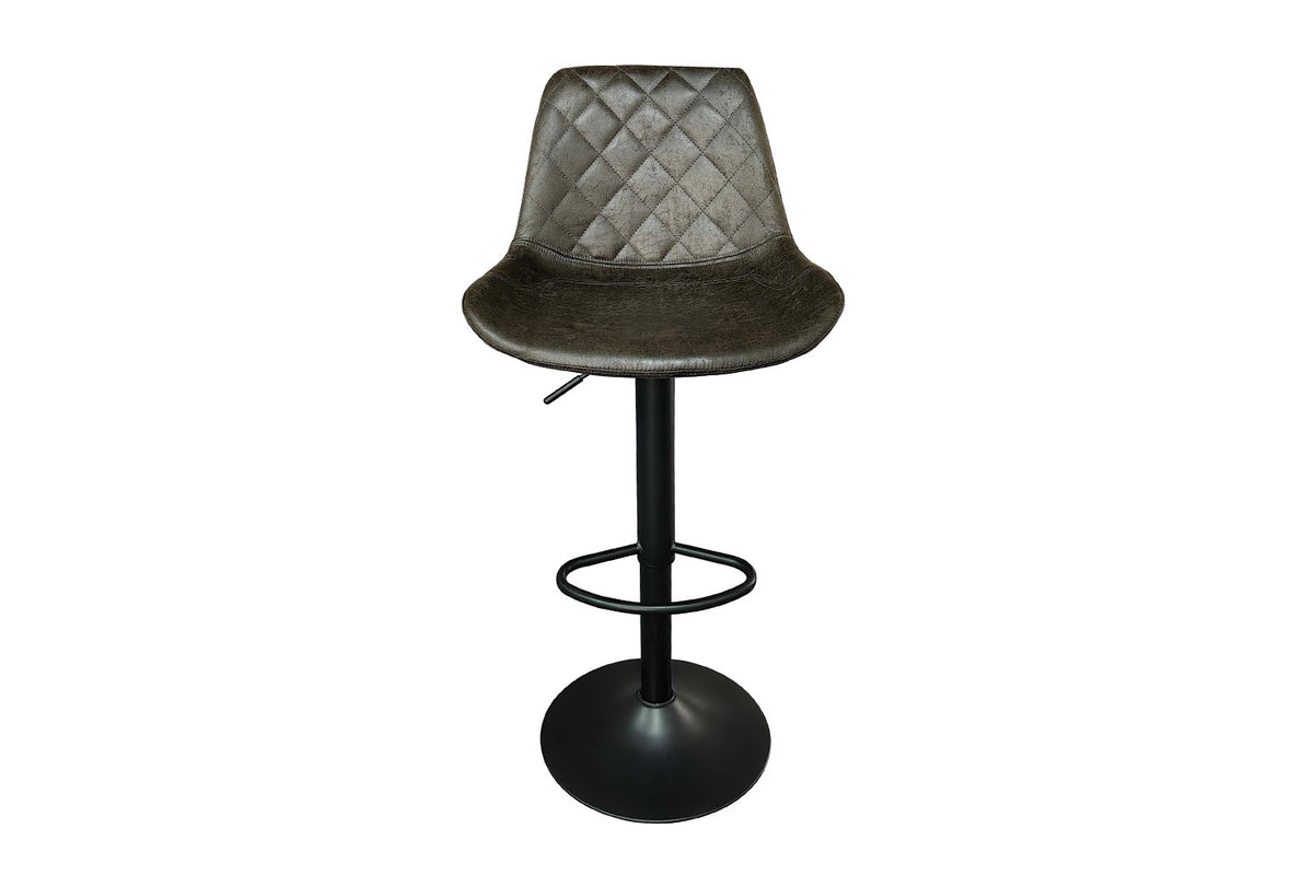 Barstoel Madrid PU Donkerbruin – breedte 49 cm, diepte 54 cm en hoogte 89-110 cm – aanzicht 4