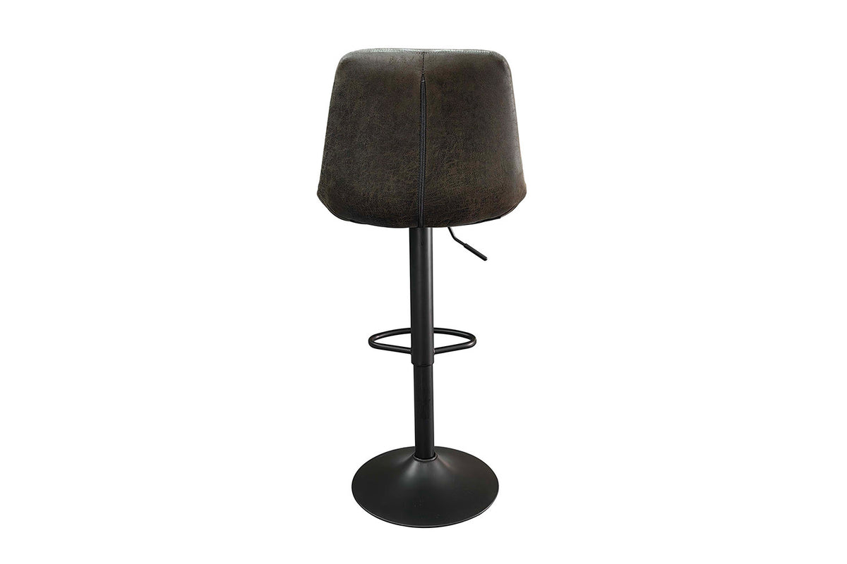 Barstoel Madrid PU Donkerbruin – breedte 49 cm, diepte 54 cm en hoogte 89-110 cm – aanzicht 5