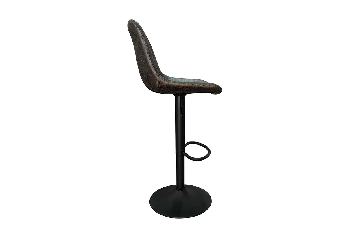 Barstoel Barcelona PU Donkerbruin – breedte 43 cm, diepte 50 cm en hoogte 89-110 cm – aanzicht 6