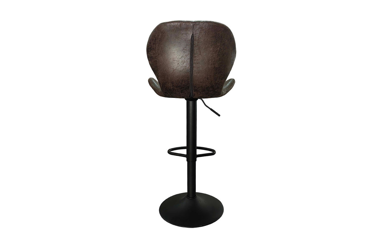 Barstoel Malaga PU Donkerbruin – breedte 48 cm, diepte 52 cm en hoogte 90-111 cm – aanzicht 6
