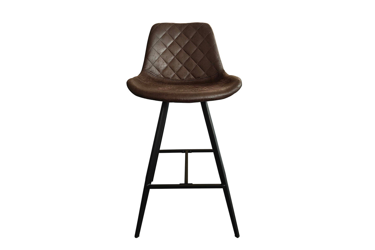 Barstoel Palmas PU Donkerbruin – breedte 49 cm, diepte 56 cm en hoogte 103 cm – aanzicht 3