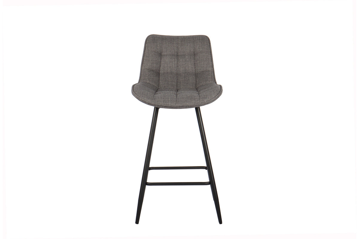 Counterstoel Ariba Stof Grijs – breedte 46 cm, diepte 55 cm en hoogte 93 cm – aanzicht 3
