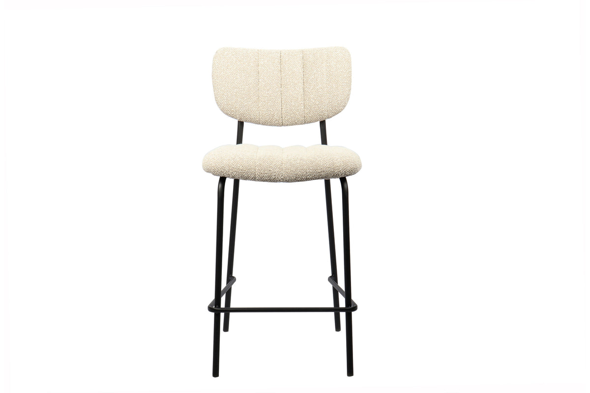 Counterstoel Antura Stof Beige – breedte 46 cm, diepte 53 cm en hoogte 97 cm – aanzicht 4