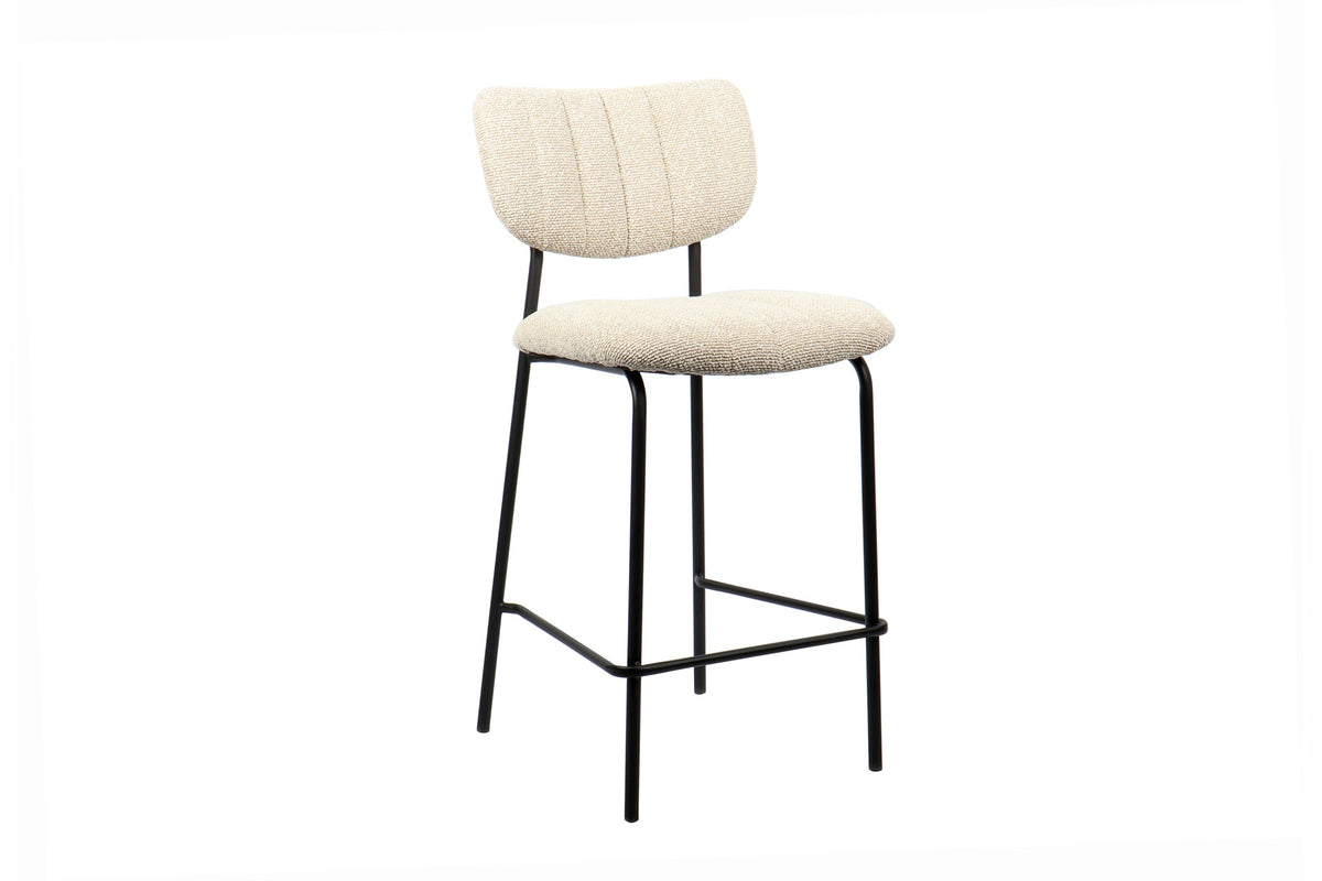 Counterstoel Antura Stof Beige – breedte 46 cm, diepte 53 cm en hoogte 97 cm – aanzicht 5