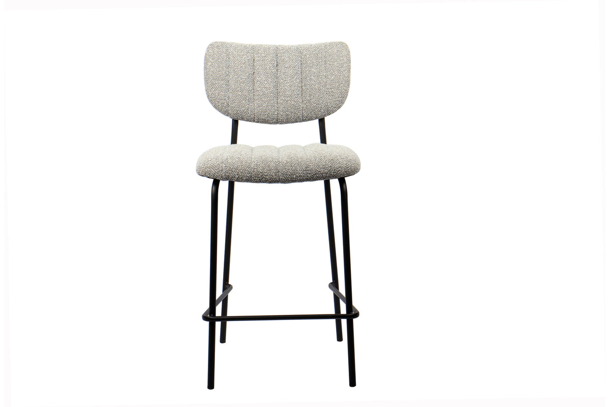 Counterstoel Antura Stof Lichtgrijs – breedte 46 cm, diepte 53 cm en hoogte 97 cm – aanzicht 4