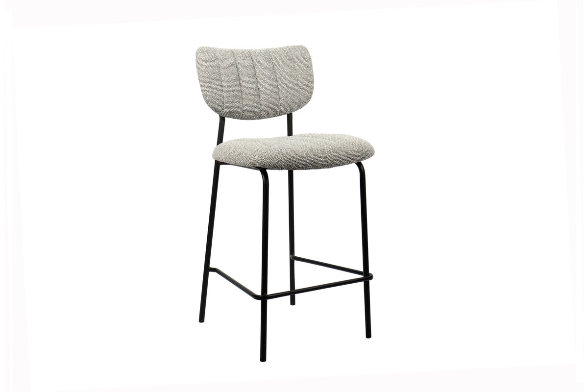 Counterstoel Antura Stof Lichtgrijs – breedte 46 cm, diepte 53 cm en hoogte 97 cm – aanzicht 5
