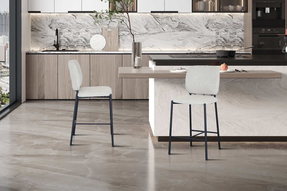 Counterstoel Sophia Stof Beige – aanzicht 3