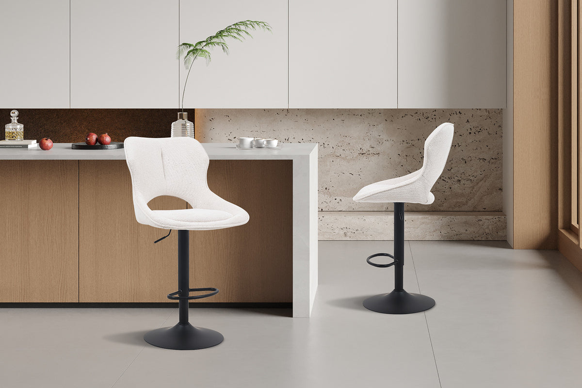 Barstoel Mori Stof Beige – aanzicht 3