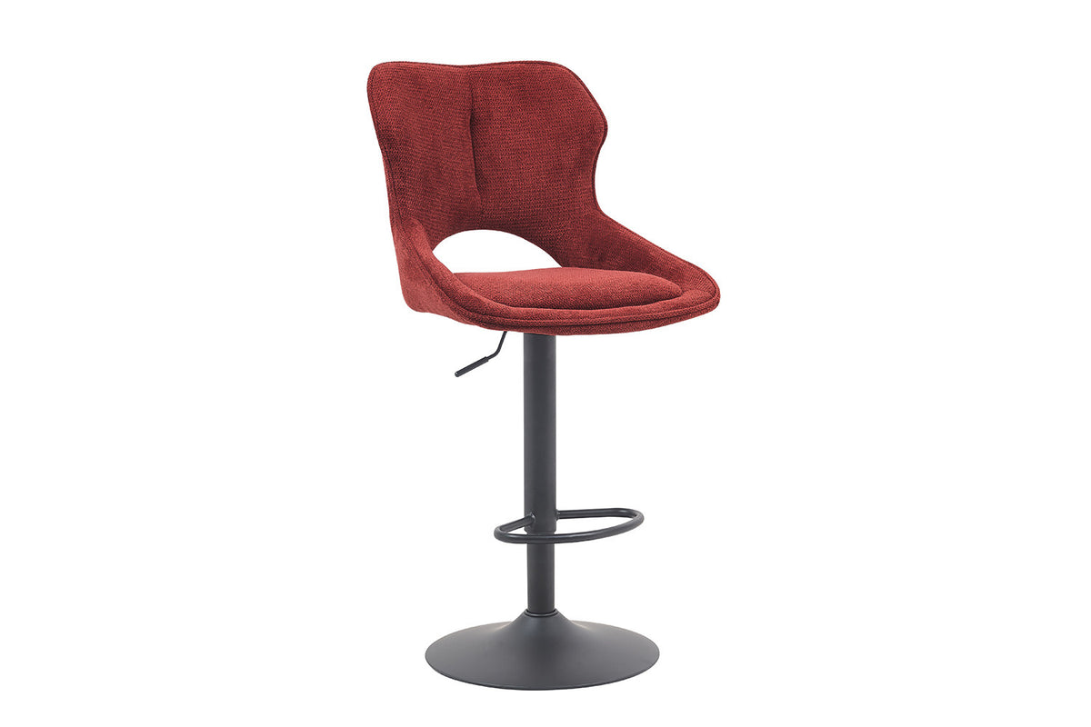 Barstoel Mori Stof Rood – aanzicht 5