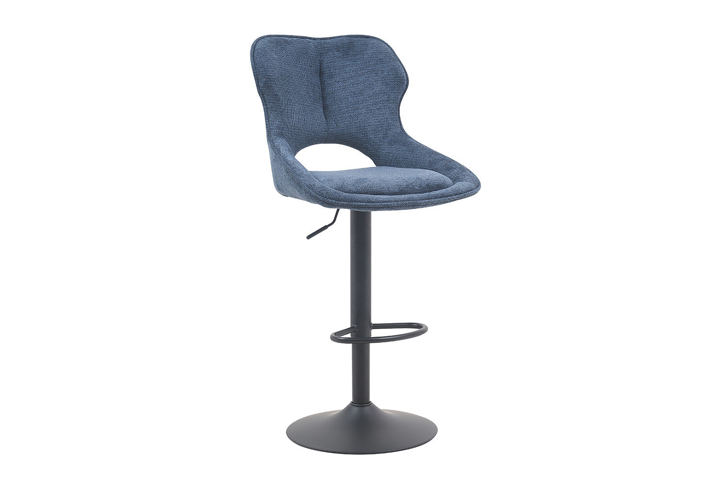 NEW - Barstoel 'Mori' Stof Ote Share 315 Blauw - afbeelding 5
