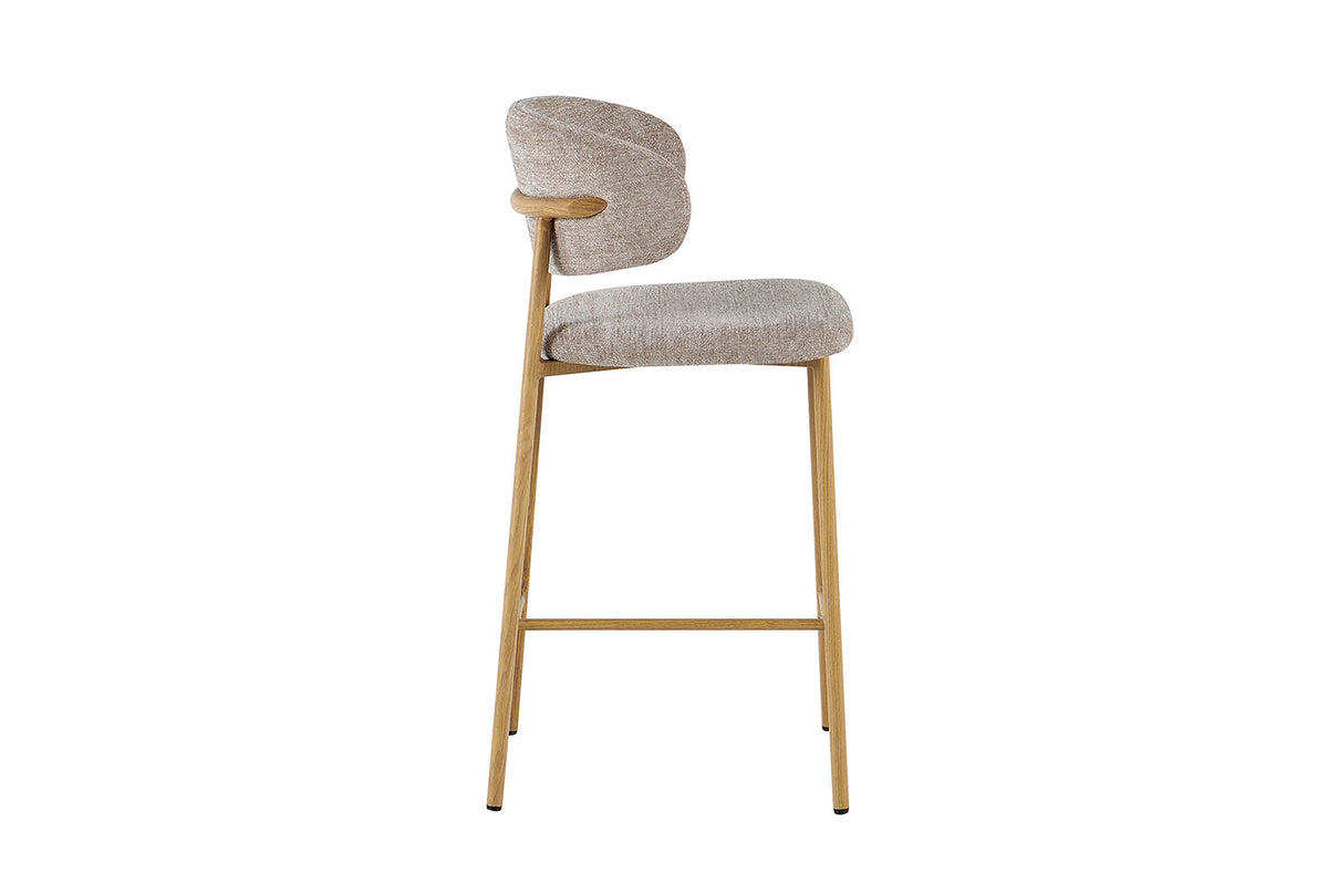 Counterstoel Coco Naturel - Stof Zand – aanzicht 6