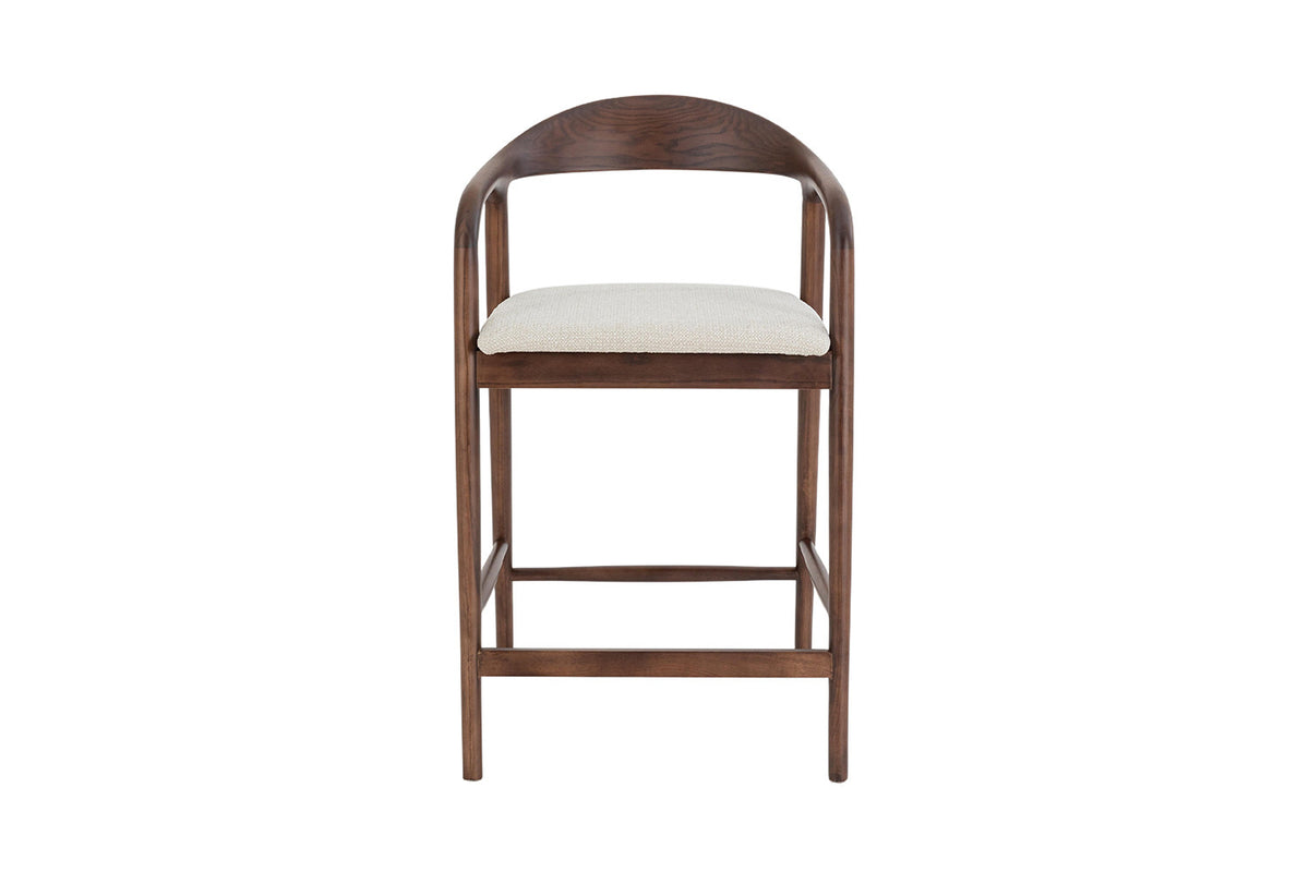 Counterstoel Claire Essenh. Walnoot Milan 103 Beige Gemonteerd – aanzicht 4