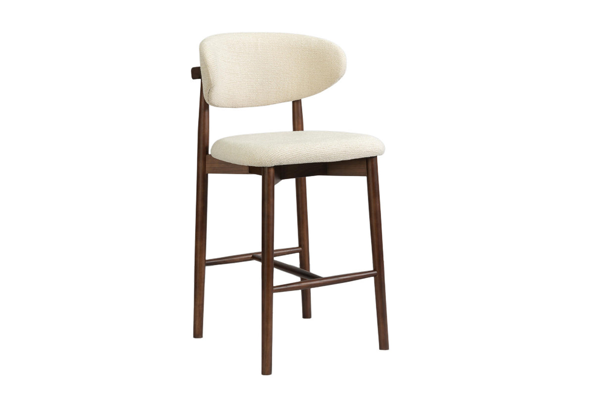 Counterstoel Clara Essenhout Walnoot - Beige – aanzicht 5