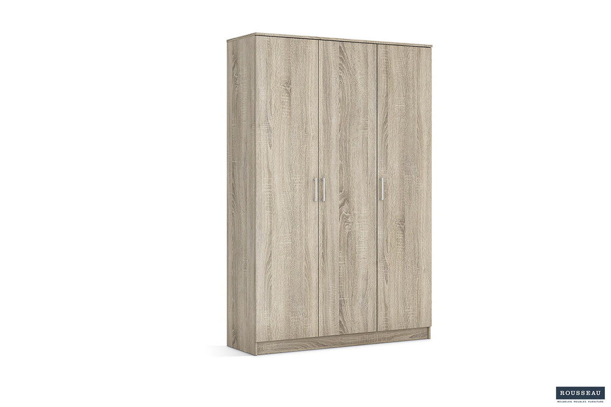 Kledingkast Ray 3 deuren Sonoma – aanzicht 5