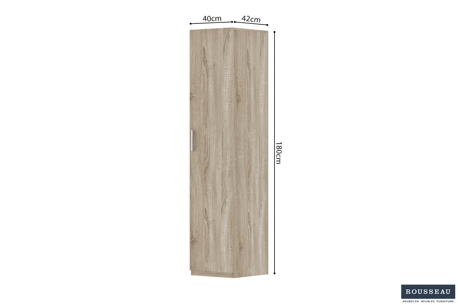 Opbergkast 'Mike' 40 cm 1 deur Sonoma - afbeelding 6