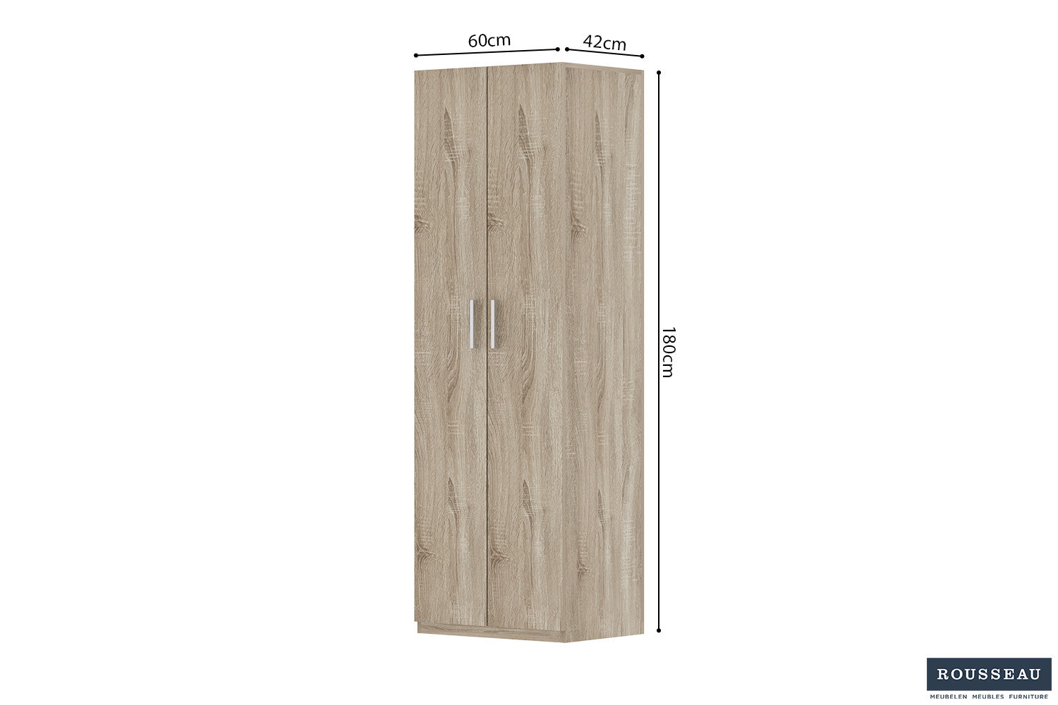 Opbergkast 'Mike' 60 cm 2 deuren Sonoma - afbeelding 6