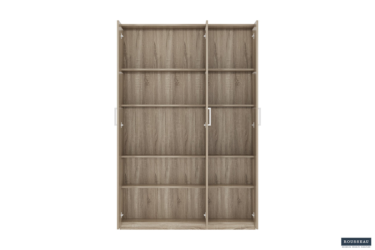 Opbergkast 'Mike' 120 cm 3 deuren Sonoma - afbeelding 5