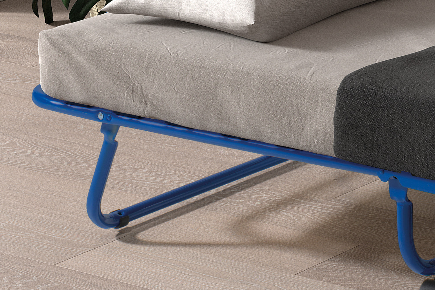 Plooibed 'Safari' 80x190 cm Metaal Blauw - afbeelding 2