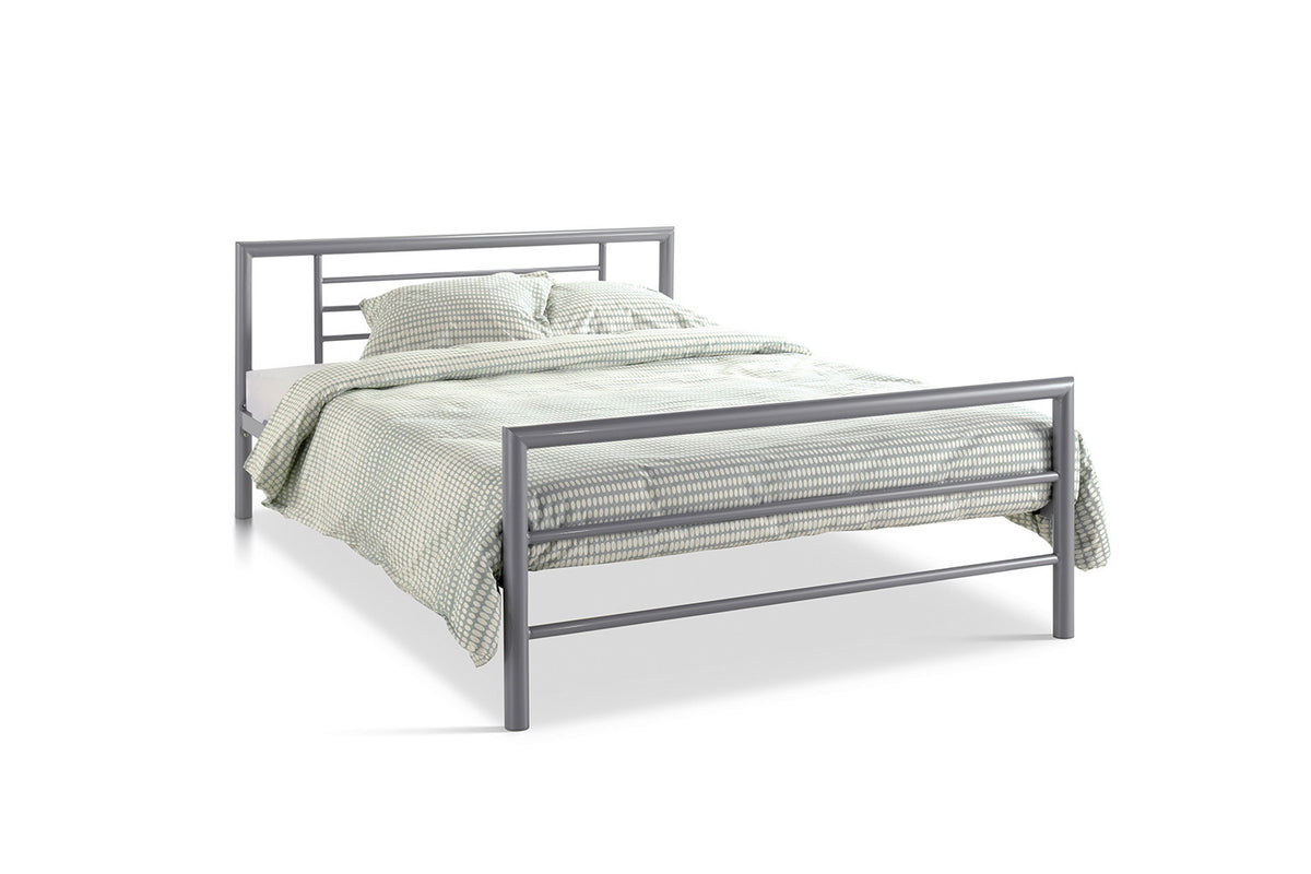 Bed Sandro 140x200 met lattenbodem Grijs – aanzicht 5